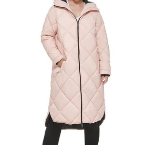 Women's Hooded Dramatic Long Puffer